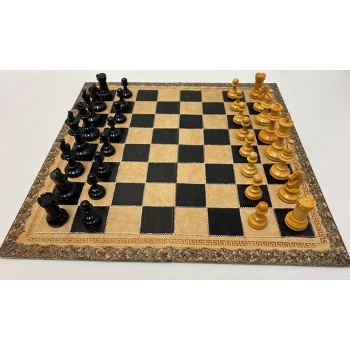 298 - 60' Chess Set with Board (Wooden)