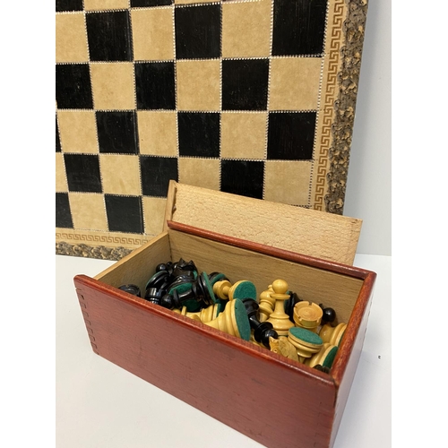 298 - 60' Chess Set with Board (Wooden)