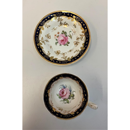 213 - Set of H&R Daniel Early teacup, coffee cup & Saucer in Fair Condition (3)