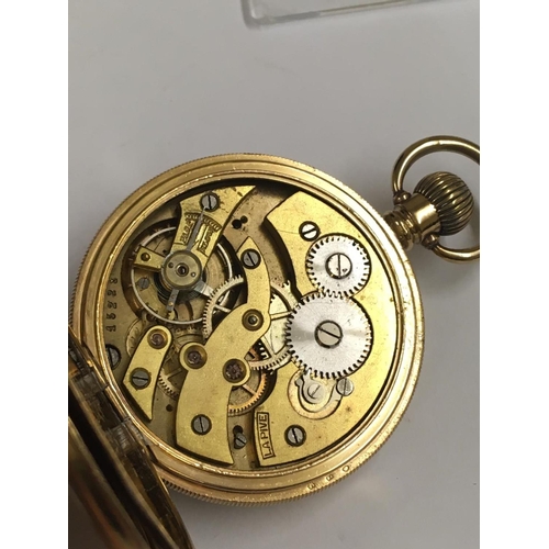 160 - Vintage Guilloche Enamel Dial Pocket Watch