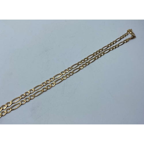 472 - Lengthy 9ct Gold  Link Necklace, over 2 feet long (66 cm).20.2 grams approx.