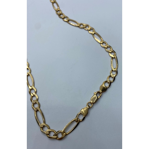 472 - Lengthy 9ct Gold  Link Necklace, over 2 feet long (66 cm).20.2 grams approx.