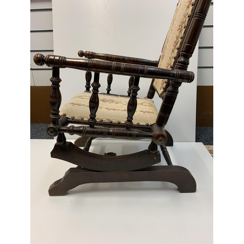 267 - Victorian Children Rocking Chair in very good condition, 72cm tall