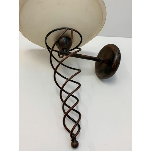 277 - 1950 wall uplighter with spiral design