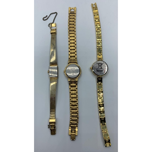 430 - Selection of 4x gold plated Ladies watches various makers (4)