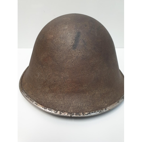 23 - WW2 British 1944 “Turtle” D-Day Helmet with post War Memorial painting