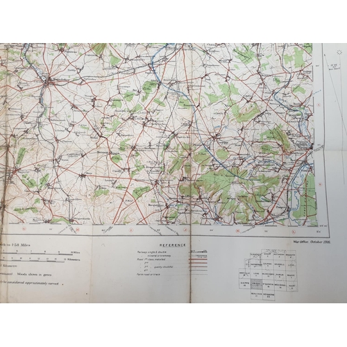 31 - 1915 Dated British War Office Fabric Map.