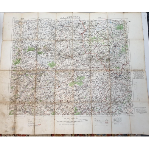 31 - 1915 Dated British War Office Fabric Map.