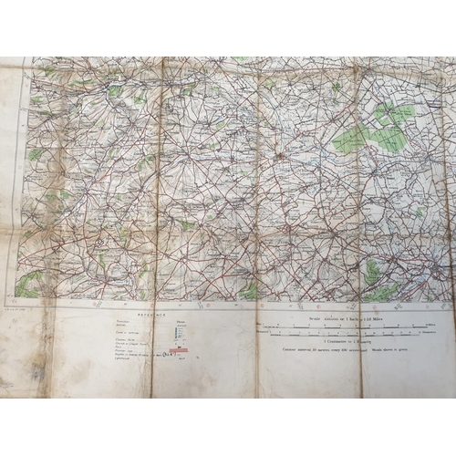 31 - 1915 Dated British War Office Fabric Map.