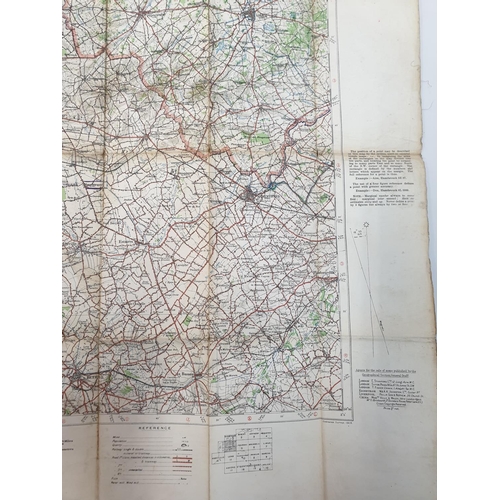 31 - 1915 Dated British War Office Fabric Map.