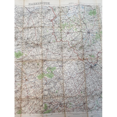 31 - 1915 Dated British War Office Fabric Map.