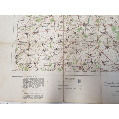 31 - 1915 Dated British War Office Fabric Map.