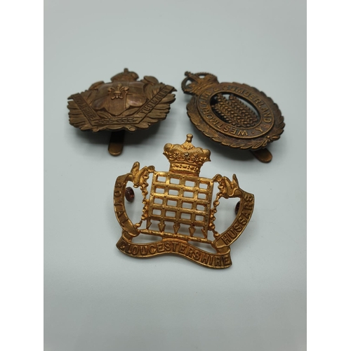 51 - 3 x British Army Yeomanry Cap Badges. (3)