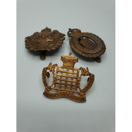 51 - 3 x British Army Yeomanry Cap Badges. (3)