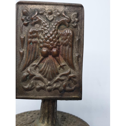 69 - WW1 Circa 1914 Imperial German Officers Table Match Box Holder depicting a Prussian Eagle.