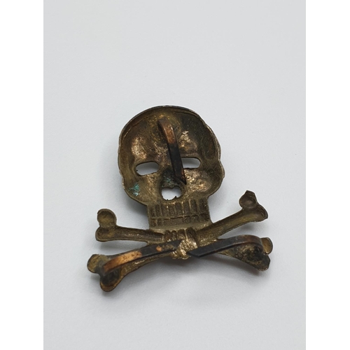 95 - WW1/WW2 German Brunswick Skull Cap Badge