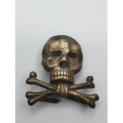 95 - WW1/WW2 German Brunswick Skull Cap Badge