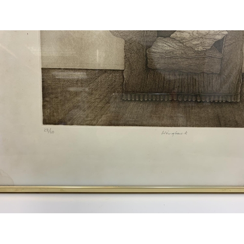 527 - 'Wing Back' sketch by Terence Millington 1974, 61x38cm