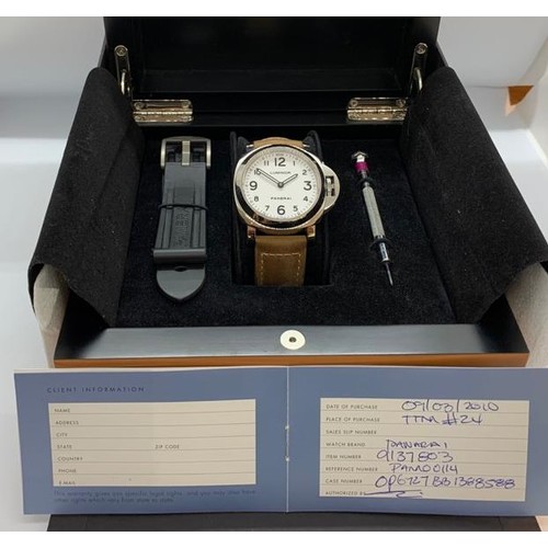 Panerai Lumina Watch in original box with paper as new