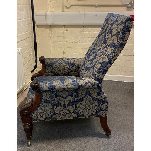 501 - Antique Armchair, L69xW64xH102cm