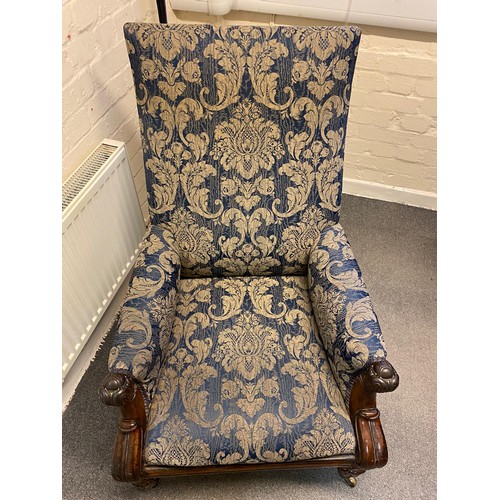 501 - Antique Armchair, L69xW64xH102cm