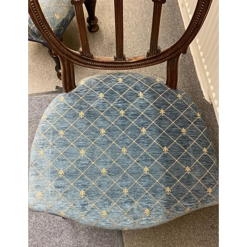 502 - Set of Antique Chair and Foot rest , chair is L51 x H32cm and the foot rest is L39 x W33cm (2)