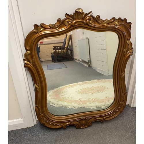 504 - Vintage gilt mirror, W60 x H82cm