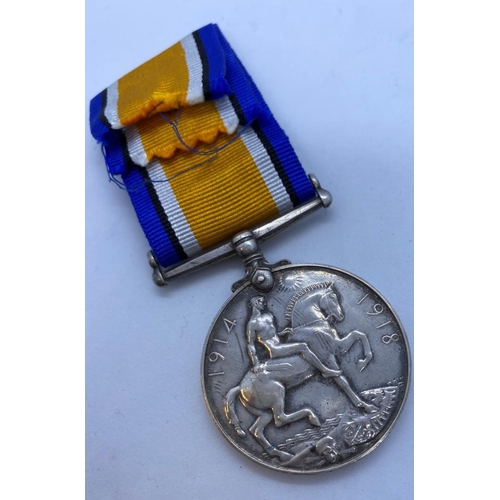 489 - First World War Medal Awarded to Private. F. Thorpe of the Royal Welsh Fusiliers, Complete with Ribb... 