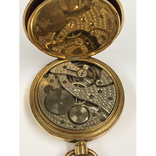 541 - Vintage Masonic Memento Mori full hunter Pocket Watch, in working order