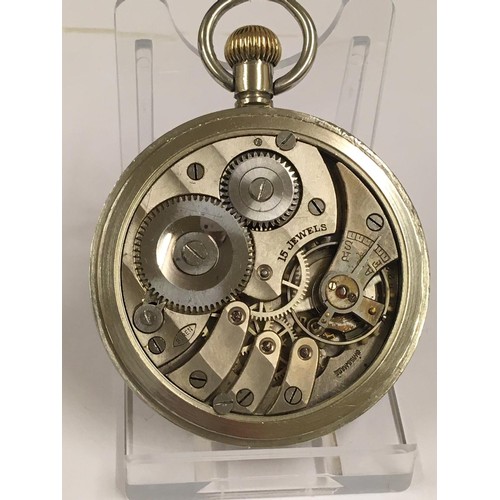 542 - Vintage Buren Masonic dial Pocket Watch in working order