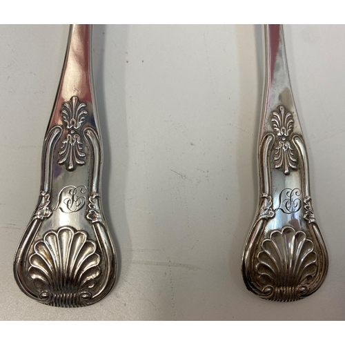 533 - A Fine Pair of William IV Scottish Silver Tablespoons. Clear Hallmark for Elder & Co, Edinburgh 1833... 