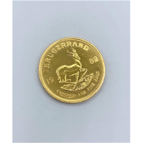 553 - Krugerrand Coin Minted in 1982 CI03 Fine Gold