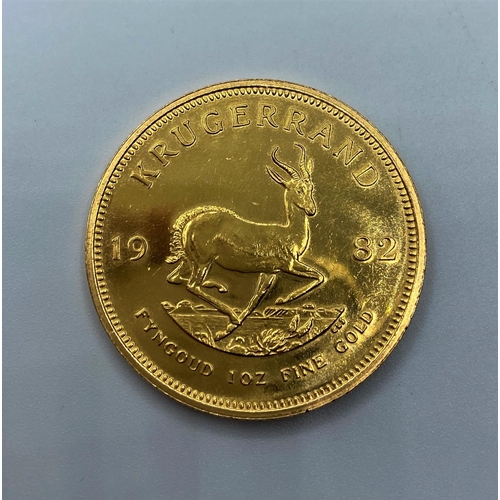 553 - Krugerrand Coin Minted in 1982 CI03 Fine Gold