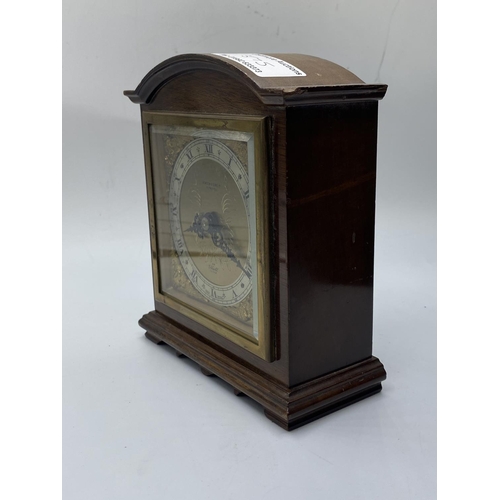 575 - Ornate 1950's gilt faced mantle clock made by Bowden &  Son Ltd, Plymouth