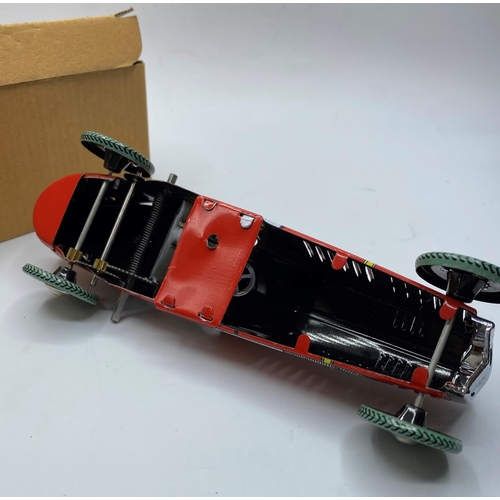 597 - Clockwork Tin Racing car with key