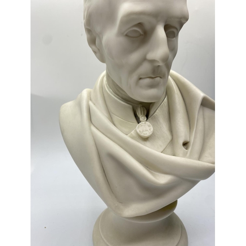 622 - Ceramic bust of the Duke of Wellington, 28cm tall and 1.75kg weight