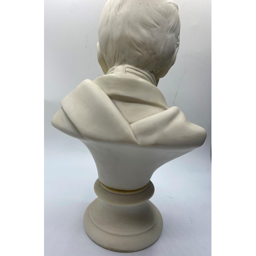 622 - Ceramic bust of the Duke of Wellington, 28cm tall and 1.75kg weight