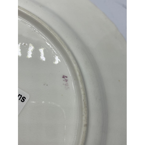 634 - A very early Daniel ribbed shaped plate pattern no 4795 in good condition