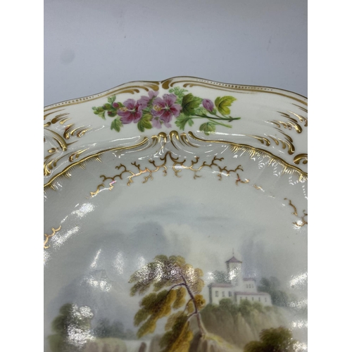 640 - H&R Daniel Rococo scroll shape plate pattern no 8212 in good condition