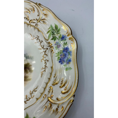 640 - H&R Daniel Rococo scroll shape plate pattern no 8212 in good condition