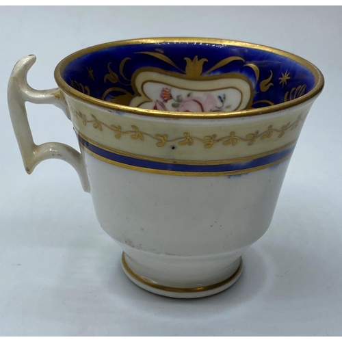 658 - H&R Daniel London shape teacup in fair condition