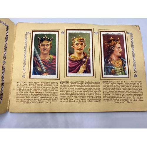 669 - Complete album of players cigarette cards the king and queen of England 1066-1935 in original album ... 