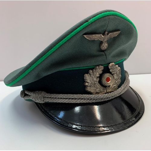 12 - WW2 German army officers cap (repro)