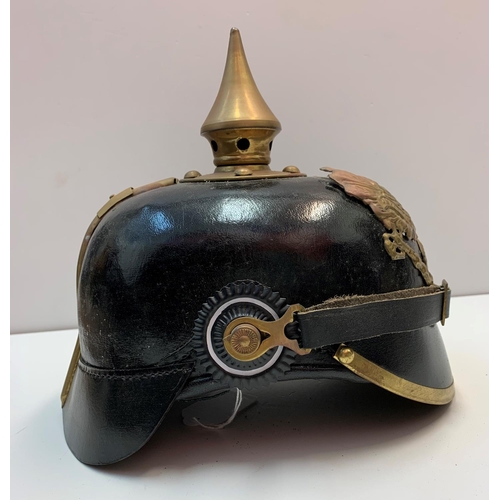 16 - WW1 Prussian pickelhaube artillery type (repro)