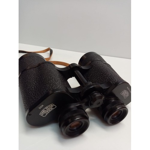 47 - Large Carl Zeiss Jena Binoculars in Leather Carrying Case, 10 x 50w.