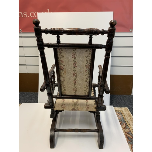 267 - Victorian Childrens Rocking Chair in very good condition, 72cm tall.