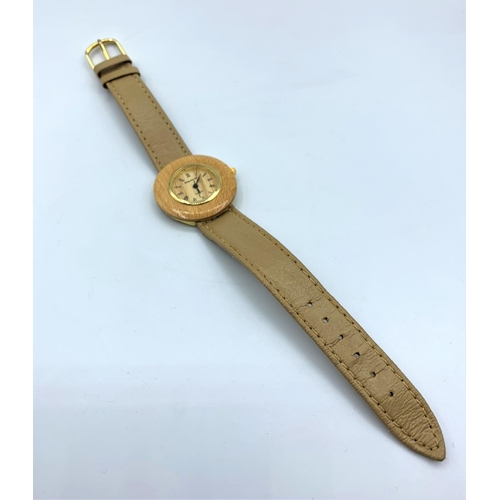 415 - A Philip Mercier Quartz Ladies Fashion Watch With Leather Strap