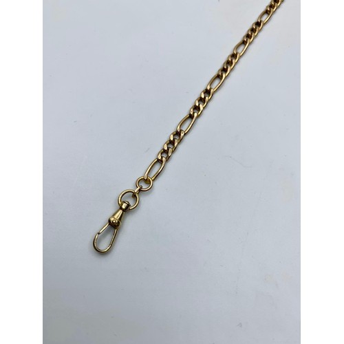 39 - A 9ct Gold Watch Chain (Albert) with T Bar, 5.7g.