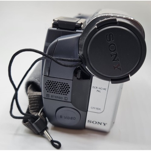90 - Sony Handycam DCR-HC14E with Digital Video Cassettes in Original Box.