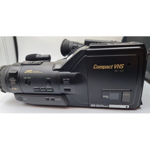 94 - JVC Compact VHS Camcorder with Cassettes and Carrying Case.
